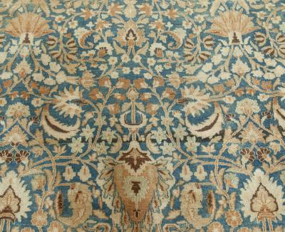 Fine Antique Persian Mashad Handmade Wool Rug