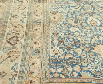 Fine Antique Persian Mashad Handmade Wool Rug