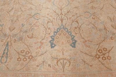 Fine Antique Persian Meshad Animal Hand Knotted Wool Carpet