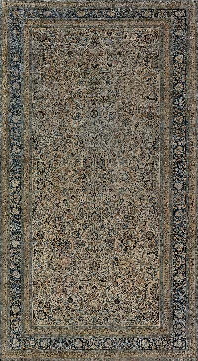 Fine Antique Persian Meshad Handmade Wool Carpet