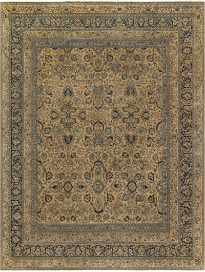 Fine Antique Persian Meshad Handmade Wool Rug