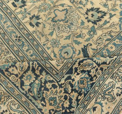 Fine Antique Persian Meshad Handmade Wool Rug