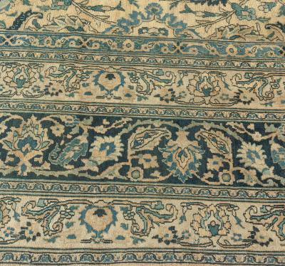 Fine Antique Persian Meshad Handmade Wool Rug