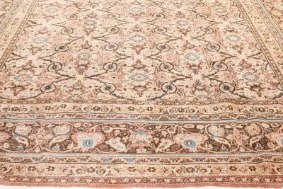 Fine Antique Persian Meshad Handmade Wool Rug