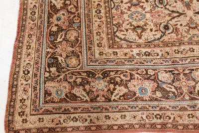 Fine Antique Persian Meshad Handmade Wool Rug