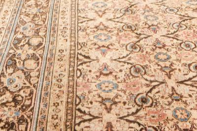 Fine Antique Persian Meshad Handmade Wool Rug