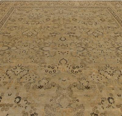 Fine Antique Persian Meshad Handmade Wool Rug