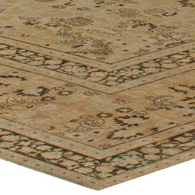 Fine Antique Persian Meshad Handmade Wool Rug