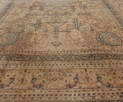Fine Antique Persian Meshad Handmade Wool Rug