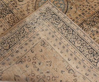 Fine Antique Persian Meshad Handmade Wool Rug