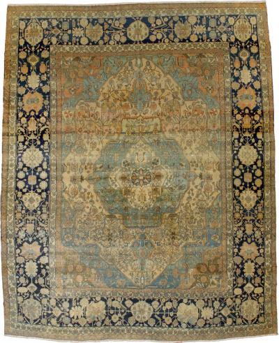 Fine Antique Persian Mohtasham Kashan Rug 9 6 x 11 9 