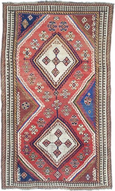 Fine Antique Persian Qashqai Rug 4 3 x 7 3 