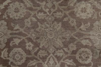 Fine Antique Persian Sultanabad Brown Handmade Wool Rug