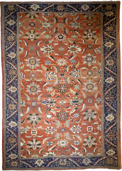 Fine Antique Persian Sultanabad Mahal Rug 12 10 x 17 8 