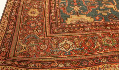 Fine Antique Persian Sultanabad Red Blue Yellow Rug