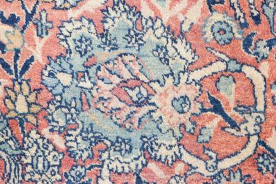 Fine Antique Persian Tabriz Animal Botanic Handwoven Wool Carpet