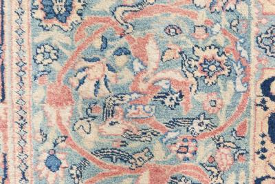 Fine Antique Persian Tabriz Animal Botanic Handwoven Wool Carpet