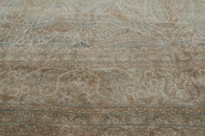 Fine Antique Persian Tabriz Botanic Handmade Wool Rug