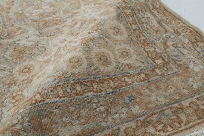 Fine Antique Persian Tabriz Botanic Handmade Wool Rug