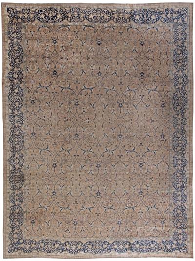 Fine Antique Persian Tabriz Handmade Wool Carpet