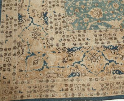 Fine Antique Persian Tabriz Handmade Wool Carpet
