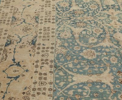 Fine Antique Persian Tabriz Handmade Wool Carpet