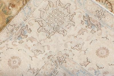 Fine Antique Persian Tabriz Handmade Wool Carpet