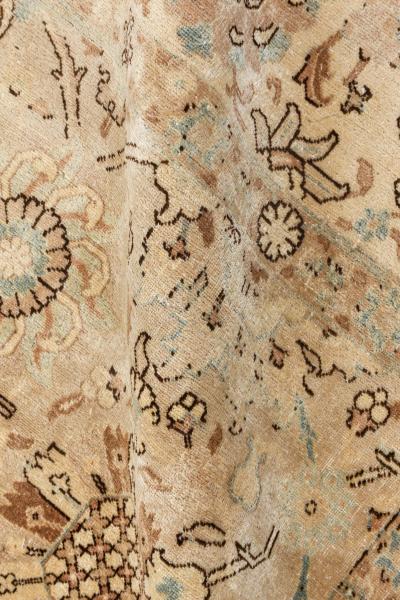 Fine Antique Persian Tabriz Handmade Wool Carpet
