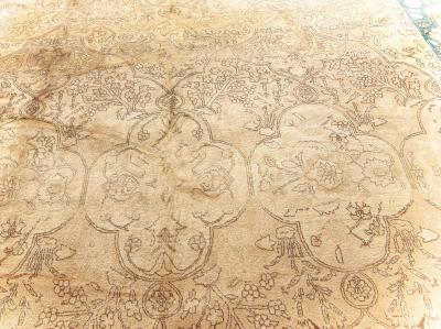 Fine Antique Persian Tabriz Handmade Wool Rug