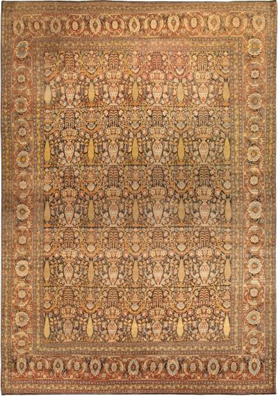 Fine Antique Persian Tabriz Handmade Wool Rug