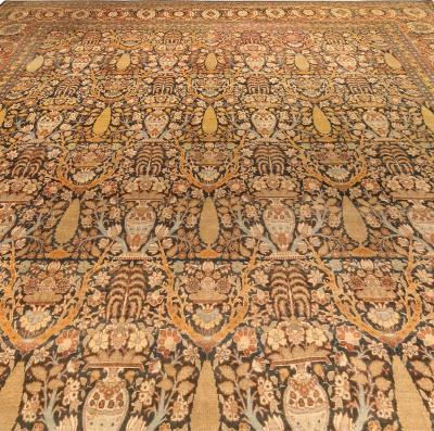 Fine Antique Persian Tabriz Handmade Wool Rug
