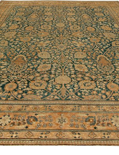 Fine Antique Persian Tabriz Handmade Wool Rug