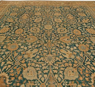 Fine Antique Persian Tabriz Handmade Wool Rug