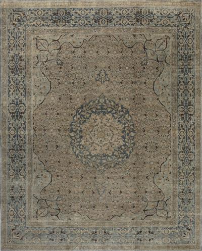 Fine Antique Persian Tabriz Handmade Wool Rug