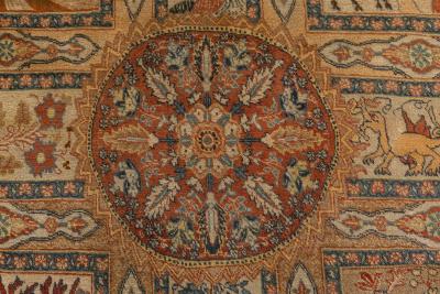 Fine Antique Persian Tabriz Handmade Wool Rug