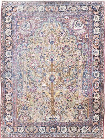 Fine Antique Persian Tehran Rug 9 11 x 13 6 