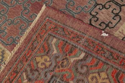 Fine Antique Samarkand Khotan Handmade Wool Rug