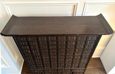 Fine Antique Tall Korean Medicine Chest Yakchang Provenance