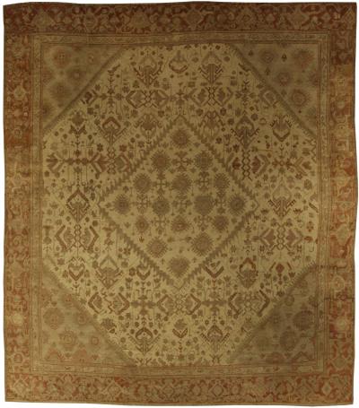 Fine Antique Turkish Oushak Rug