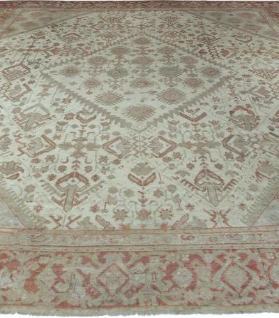 Fine Antique Turkish Oushak Rug