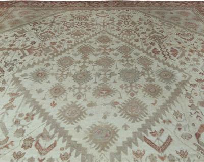 Fine Antique Turkish Oushak Rug