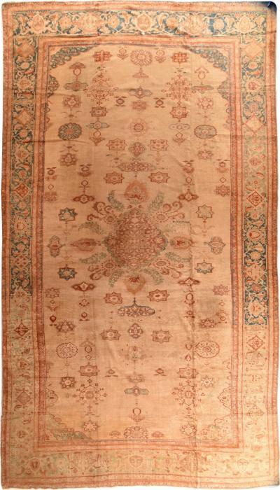 Fine Antique Ziegler Mahal Rug 11 10 x 20 7 