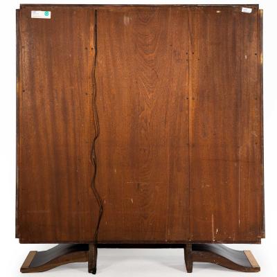 Fine Art Deco Macassar Ebony Vitrine Display Cabinet by Gouff ca 1930