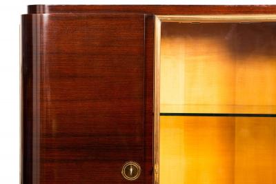 Fine Art Deco Macassar Ebony Vitrine Display Cabinet by Gouff ca 1930