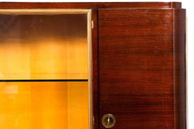 Fine Art Deco Macassar Ebony Vitrine Display Cabinet by Gouff ca 1930