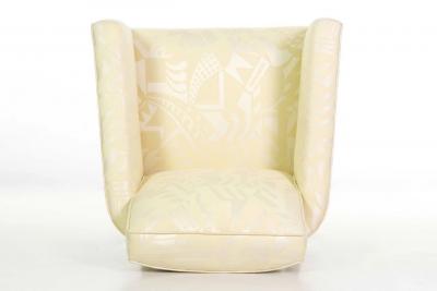 Fine Art Deco Rosewood Arm Chair over Sabre Legs circa 1935