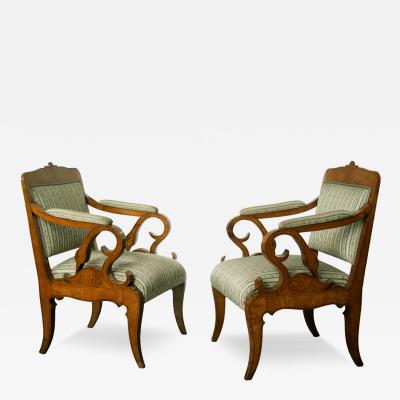 Fine Biedermeier Armchairs Vienna c 1825 