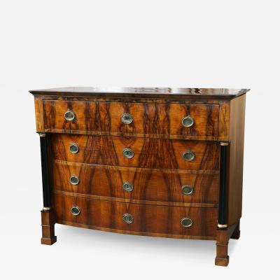 Fine Biedermeier Walnut Chest Vienna c 1825 