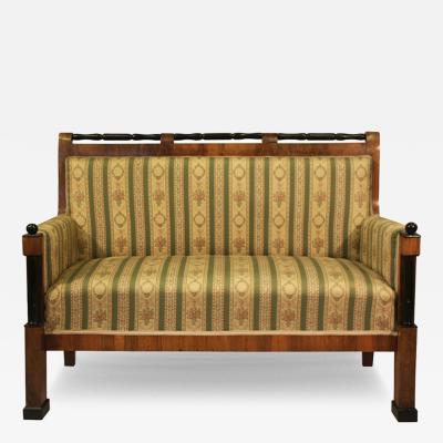 Fine Biedermeier Walnut Sofa Austria c 1825 30 