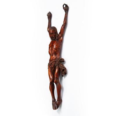 Fine Carved Boxwood 17th Century Jansenist Corpus Christi